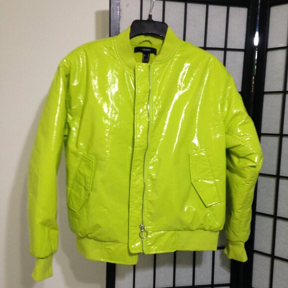 Donated| *****New lightweight jacket, neon full front zipper side pockets puffer - Picture 2 of 16